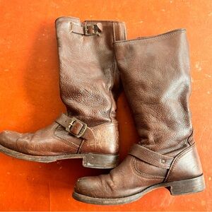 Frye Brown Leather Riding Boots